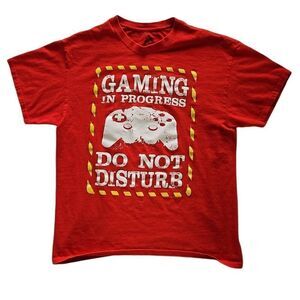 Audio Council Gaming in Progress T-Shirt Red Large